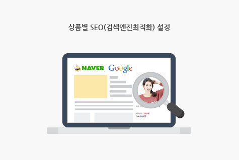 상품별 SEO(검색엔진최적화) 설정